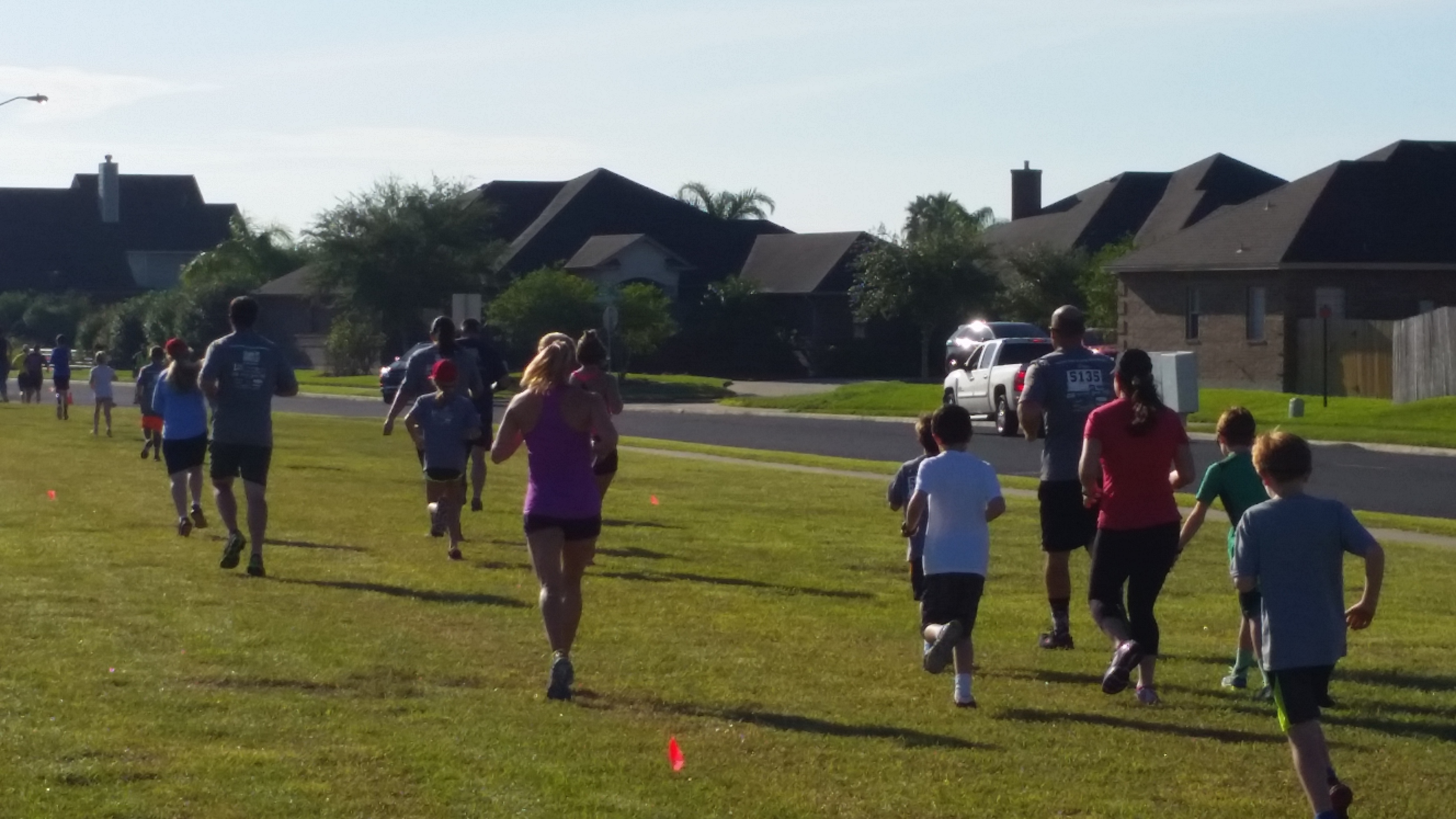 Runners at the king's challenge 5k