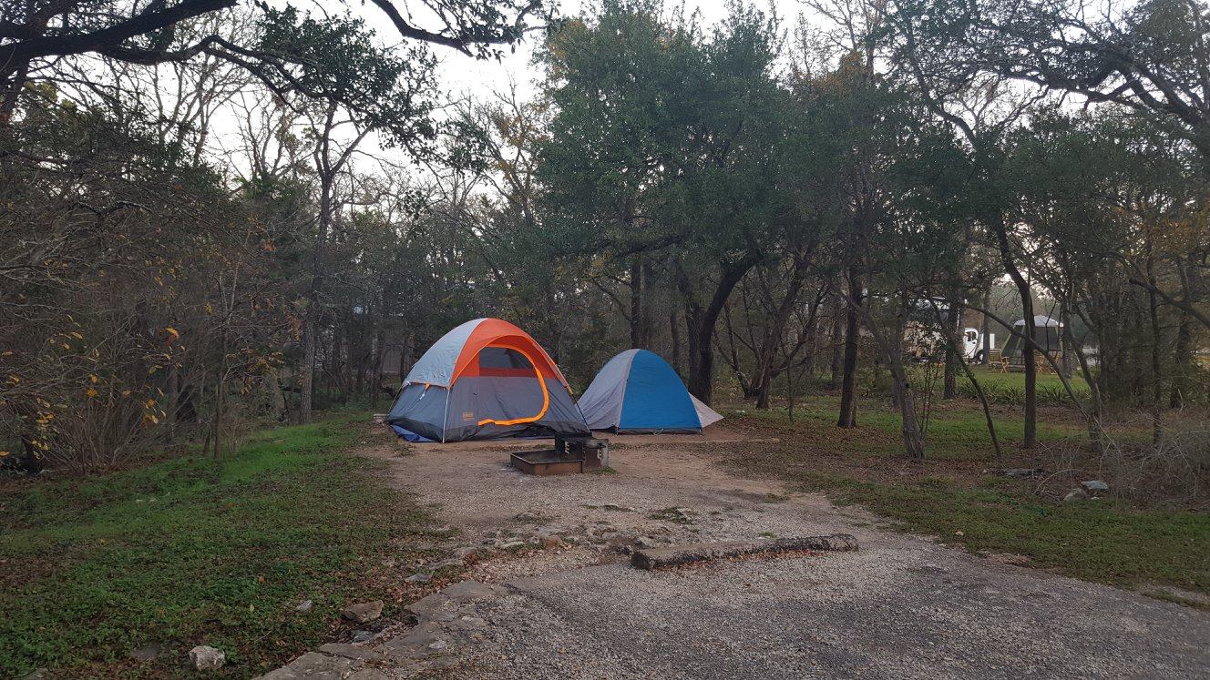 Campsites, Garner State Park