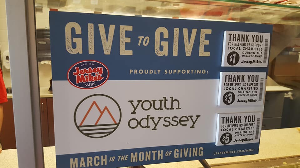 Jersey Mike's gives to Youth Odyssey