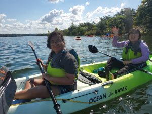 Canoe camp paddle